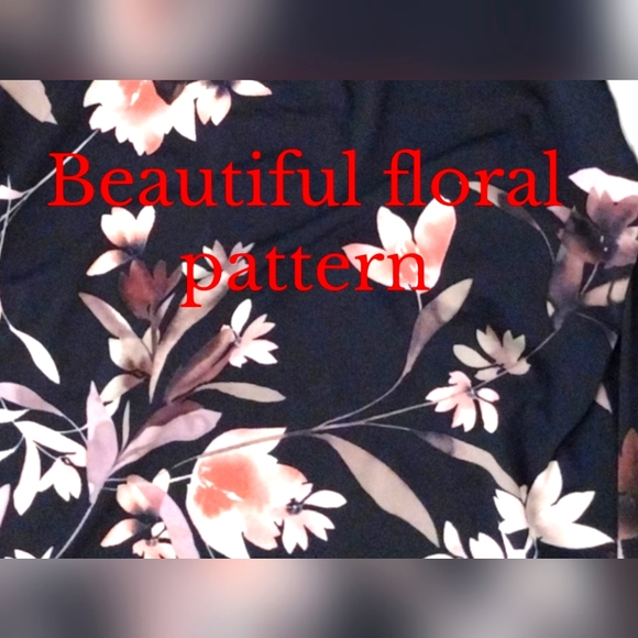 NWOT CONNECTED BEAUTIFUL WOMENS FLORAL FLUTTER SLEEVE DRESS SIZE 8 - Picture 8 of 9